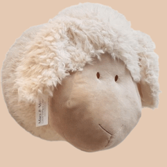 Mars & More Knuffel Schaap Wandkop Zachte Schapenkop