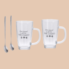 Latte macchiato set 4-delig