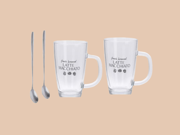 Latte macchiato set 4-delig
