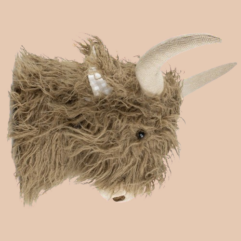 Mars & More Grote Kop Schotse Hooglander Knuffel