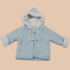 Babyjasje Gevoerd Heerlijk Zacht in Blauw / Wit