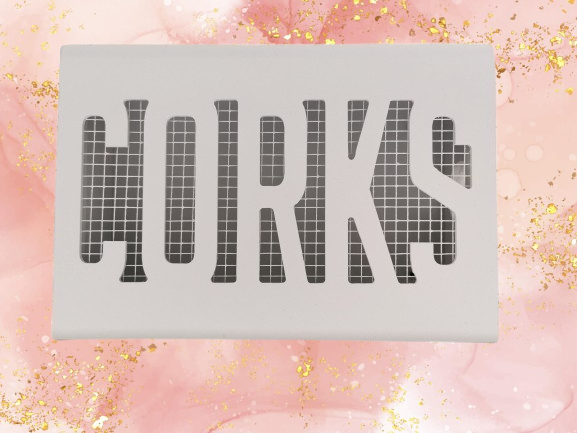 Houten opvangbak voor Kurken..60cm ..wit - Afbeelding 2