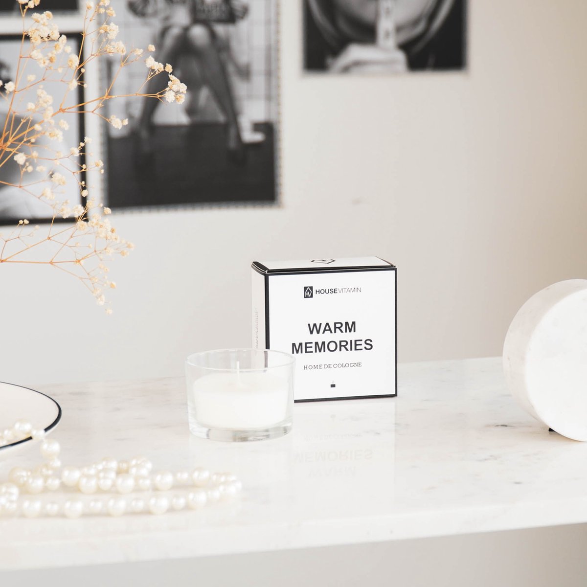 Housevitamin Geurkaars 50gr. Warm Memories - Afbeelding 3