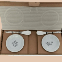 GUSTA Theeset 4-delig ..bijzonder cadeautje met tekst