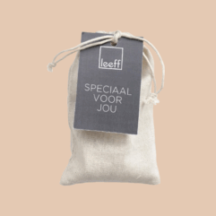 LEEFF Theelichtjes Jute zakje met 10 stuks Lichtpuntjes voor jou!