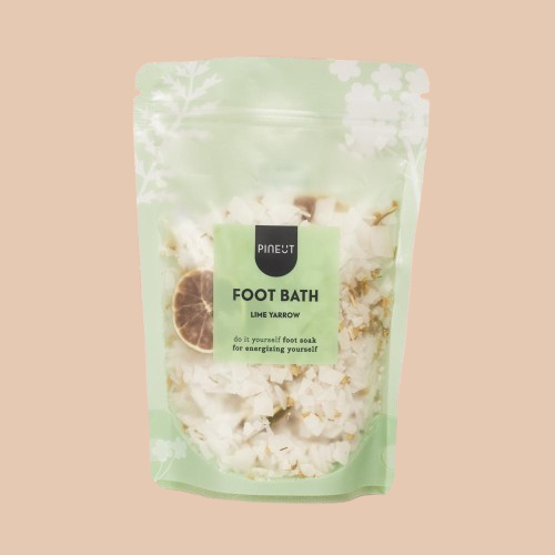 PINEUT FOOT BATH / VOETENBAD POUCHBAG LIMOEN & DUIZENDBLAD