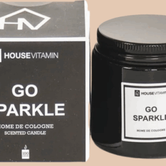 Housevitamin CANDLE / GEURKAARS 100gr. GO SPARKLE