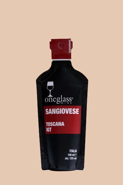 ONEGLASS Wijncadeau 100ml. SANGIOVESE TOSCANE